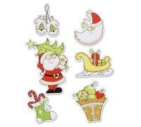Set Figuras Madera Navidad Adhesivas