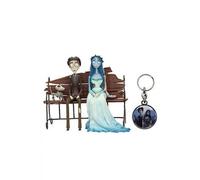 SD Toys - Set Figuras + Regalo Llavero metálico La Novia Cadaver - Corpse Bride