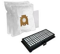 SET - Filtro HEPA + 10 Bolsas de aspiradora Para MIELE Complete C3 Cat & Dog PowerLine, Comfort S 381, S381 SF-AH 30, AH30