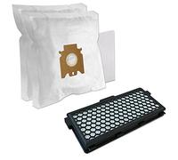 Set - Filtro HEPA + 10 Bolsas de aspiradora para Miele S 8340 Ecoline Lotosweiß, S 8310 ... 8730, S8310 ... S8730