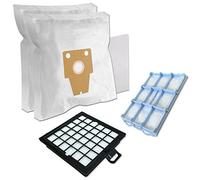 Set - Filtro HEPA + Filtro del Motor + 10 Bolsas de aspiradora para Bosch BSG8 / Siemens VS08G Serie