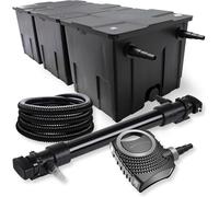 Set Filtros 3 Cámaras 90000l UVC Esterilizador 72W Bomba Estanque NEO10000 80W Manguera Jardin