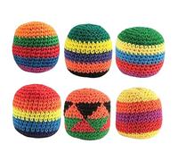 Set Footbags - 6 Piezas Pelotas De Malabarismo Al Aire Libre Para Entrenamiento De Coordinación - Footbag Multicolor,Para Mujeres Hombres Principiantes Al Aire Libre Jardín Patio Parque Playa Excursió