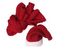 Set Fotos Fotos Recién Nacido Navideño Santa Santa Sath & Wrap Set Props Props Girl Festival Festival Diseño Fotografía Infantil 2 PCS