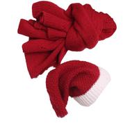 Set Fotos Fotos Recién Nacido Navideño Santa Santa Sath & Wrap Set Props Props Girl Festival Festival Diseño Fotografía Infantil 2 PCS