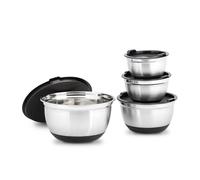 Set fuentes cocina Boles de acero inoxidable Ensaladeras apilables 3 tamaños