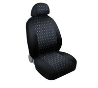 SET Fundas Asiento Universal Coche Delantero Trasero Negro Nuevo