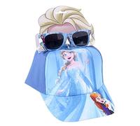Set Gafas de Sol y Gorra Frozen - Talla de 2 a 5 Años - Protección UV 400 y Filtro de Categoría 3 - Gorra Infantil con Velcro Ajustable - Producto Original Diseñado en España