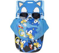 Set Gafas de Sol y Gorra Sonic - Protección UV 400 y Filtro de Categoría 3 - Gorra Infantil con Velcro Ajustable - Producto Original Diseñado en España (Gorra y Gafas Sonic Azul Claro)