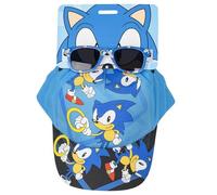 ARTESANÍA CERDÁ Gorra y Gafas Sonic – Infantil con cierre ajustable – UV400 Cat 3 – Azul y Negro