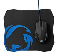 Set Gaming Ratón Óptico 7200DPI + Alfombrilla (Negro/Azul) - NEDIS