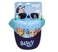 Set gorra y gafas de sol Bluey para niños y niñas - Set gorra y gafas de sol con licencia oficial para verano, playa y uso diario