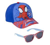 Set Gorra y Gafas de Sol de Spidey - Color Azul y Rojo - Protección UV - Gorra Infantil con Velcro Ajustable - Producto Original Diseñado en España - Cerdá Liffe's Little Moments
