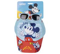 Set Gorra y Gafas Mickey Mouse Azul a Rayas Niño 76448