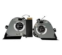 Set GPU + CPU Cooling Fans for Asus ROG Zephyrus M GU502DU, GA502IU, GA502IV, 5V 0.5A, DFS5K12115491P, DFS5K12115491R, DFS5K12304363C, 13NR0210AM0901, 13NR0210AM0901, 11 3NR021 0T01111, 13NR03V0T02011