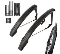 Set Guardabarros Bicicleta - Deflector Regulable, Escudo Antibarro, Cubierta Ligera, Flexible | Rendimiento Estable para Ruta Diario Entrenamiento Paseos Urbanos
