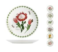 Set H&h New 6 Platos Pisos Flores de Porcelana Adornada CM 27