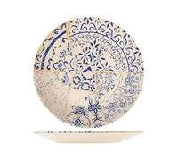 Set H&h New Alyssa 12 Platos Pisos, En Gres / Gres, Cm25