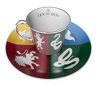 GB Eye Set taza y plato Harry Potter Cuatro Casas Hogwarts espejo 300 ml
