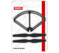 Set Hélices X8W + Estructuras Syma Black