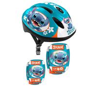 Casco Infantil Rodilleras Y Coderas Disney Stitch 53-56 CM MKP
