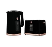 Set Hervidor Eléctrico Tostadora Berlinger Haus Black Rose 2200W 2 Rebanadas