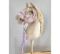 Set Hobby Horse: Cabestro A3 + Cordón - Morado. No Incluye Caballo.