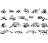 SET IMPRESO EN 3D - RANAS Y SAPOS GREEN STUFF WORLD