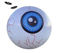 Set inflable al aire libre de Halloween - Decoración de patio de piscina flotante, globo fantasma de globo ocular | Exhibición de adornos de césped de la fiesta, decoración de la araña de calabaza lle