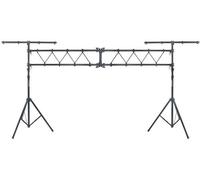 Set Inicial de Travesas Showlite 2x Soporte de Luz, 2x Travesas, 50 a 3 | Sistema de travesas para iluminación con soportes en T, Ajustable en altura de 1, 50 a 3, 00 metros, Ancho total máximo: 3
