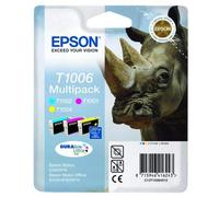 Set Ink cartridge Original Epson (1 x Cyan,1 x Magenta,1 x Yellow) 3 units C13T10064010 / T1006 for Epson Stylus Office B 40 W