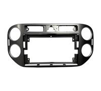 Set Instalación Radio Coche Adaptador De Marco Fascia Audio Estéreo para Coche, Kit Instalación Panel Montaje DVD con Pantalla 9" para VW, para Tiguan 2010-2017