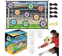 Set Juego Fútbol Lanzamiento - Tela | Juego De Balón De Fútbol, Ju-Ego De Portería Interior Exterior | Juguetes Fút-Bol Niños para Jardín, Césped, Playa Y Deporte Familiar