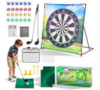 Set Juego Golf Battle, Minigolf para Interiores Y Exteriores Niños Adultos | Set Juegos Para Jardín Dirigido A Adultos Que Incluye 2 Palos 24 Pelotas Activo Y El Desarrollo Habilidades Golf