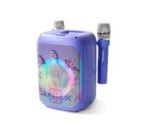 Set Karaoke INALÁMBRICO K-Pop Demon Hunters HUNTRIX Party LED con 2 MICRÓFONOS Bluetooth 5.3 Luces LED Y Cambiador DE Voz