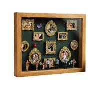 Set LED Marcos Mini - Decorativa Estilo Museo con Siluetas, 11 Piezas, 8 Figuras Incluidas, Ideal para Fotos de Recuerdos, Boda, cumpleaños o Evento romántico | Adecuado para casa burea