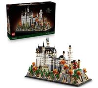 LEGO Architecture Castillo de Neuschwanstein 21063 | Set para adultos, maqueta con torres, patios e interior detallado, decoración del hogar, regalo de cumpleaños, 3455 piezas