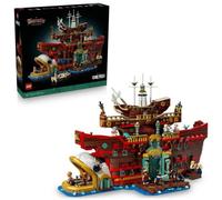 LEGO One Piece Restaurante Flotante Baratie - Maqueta de Barco para Adultos - Decoración Anime con Interior Detallado y 10 Minifiguras Inc. Luffy, Nami y Sanji - Regalo para Fans 75640