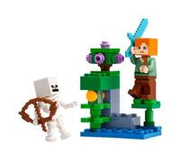 Set LEGO Minecraft Confrontacion En La Cueva Exuberante 30705 Alex y Esqueleto 40 piezas