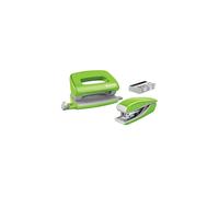 Leitz NeXXt Wow BLIST, grapadora y perforadora, color verde