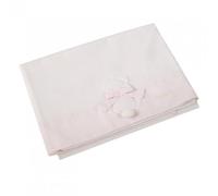 Set Lenzuola Nanan per Carrozzina 3pz Fiocco Rosa