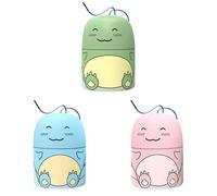 Set Limpiador de Taza de Inodoro de Simpáticos Dibujos Animados - 3 Colores (Azul/Verde/Rosa) - Desodorante de Larga Duración - 90 Días de Uso