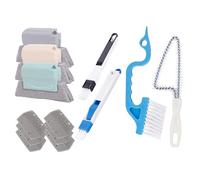 Set Limpieza Carril Ventana 13 Piezas PP De Mano, Cepillos Limpieza Ranura & Persianas Para Puertas Correderas, Lechada, Alfeizares & Rejillas Auto (300g)