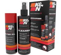 Set Limpieza Filtro 1 Deportivo Algodón Kn K&N Detergente 355ml Aceite 204ml
