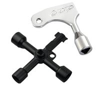 SET Llave Multifuncional 4 Puntas 6 en 1 - Contador de Agua, Armario Eléctrico, Ascensor, Gas, Universal y Maestra Triangular Para Emergencias