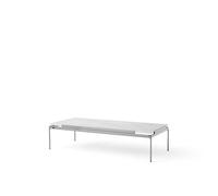 Set LN12 Mesa de Centro Bianco Carrara/ Cromo Oscuro
