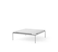 Set LN13 Mesa de Centro Bianco Carrara/ Cromo Oscuro