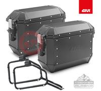 Set Maletas Lateral GIVI Trekker Alaska Negro 36L Yamaha MT-09 Tracer 2015-2017