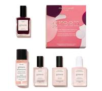 Set Manucurist Green™ con regalo Plum Navidad - Kit profesional manicura: 1 desengrasante, 1 capa base,1 esmalte de uñas Burdeos Color Vino,1 capa superior,gotas secas - Regalos Originales Para Mujer