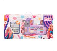 COLORBABY Mega Set Maquillaje Infantil Beauty Love, con Estuche con Espejo, Sombras, Brillos, pintauñas, Pegatinas y Accesorios, Desde 5 años, Producto no tóxico (74208)